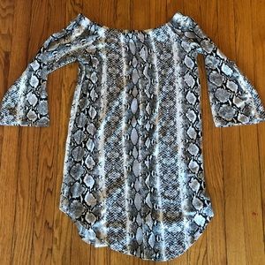 Missguided snakeskin Dress